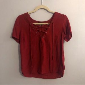 Forever 21 Tie Up Shirt